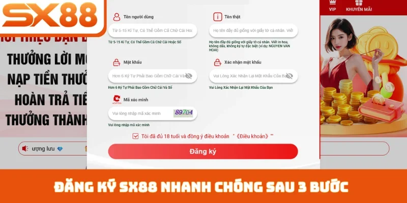 Đăng ký SX88 nhận ngay tài khoản VIP cùng ưu đãi khủng - Sacupo