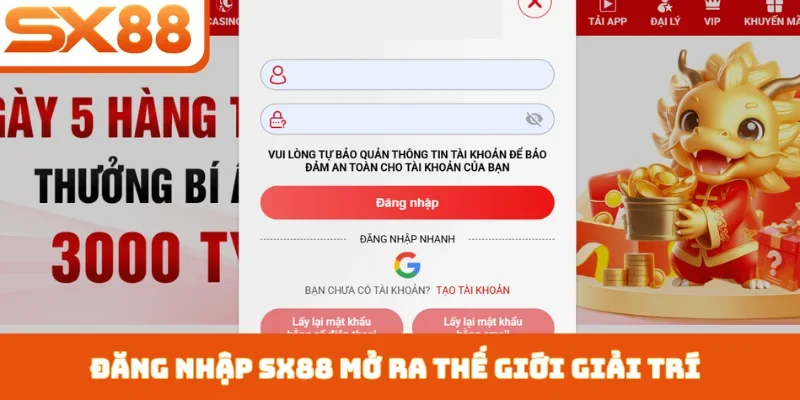 Đăng Nhập SX88 - Sẵn Sàng Cùng Bạn Chinh Phục Đỉnh Cao - Sacupo