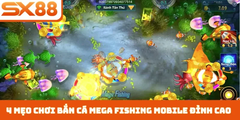 Bắn Cá Mega Fishing Mobile - Top 4 Kỹ Thuật Chơi Ở SX88 - Sacupo