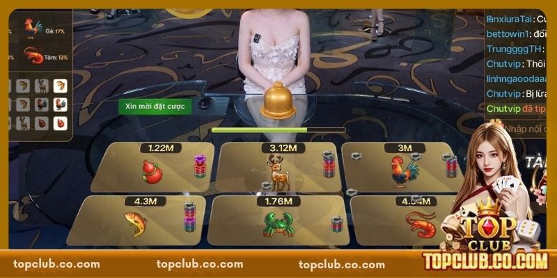 Bầu Cua TOPCLUB - Chơi Vui Cực Đã, Rinh Thưởng Mỗi Ngày - Sacupo