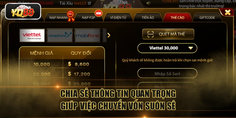Bí Kíp Nạp Tiền YO88 Siêu Tốc Qua 5 Phương Thức Giao Dịch - Sacupo