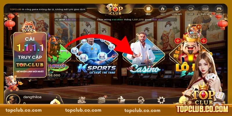 Casino TOPCLUB - Hòa Mình Vào Không Khí Sôi Động, Đỉnh Cao - Sacupo