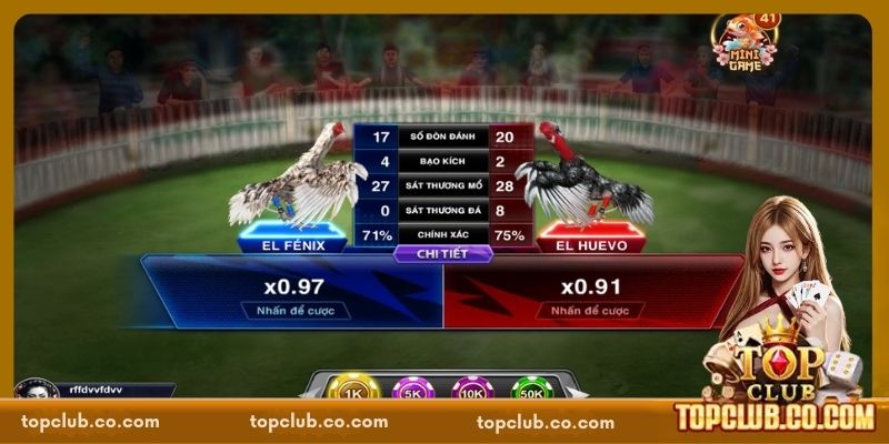Đá Gà TOPCLUB - Sôi Động, Kịch Tính, Hấp Dẫn Từng Phút - Sacupo