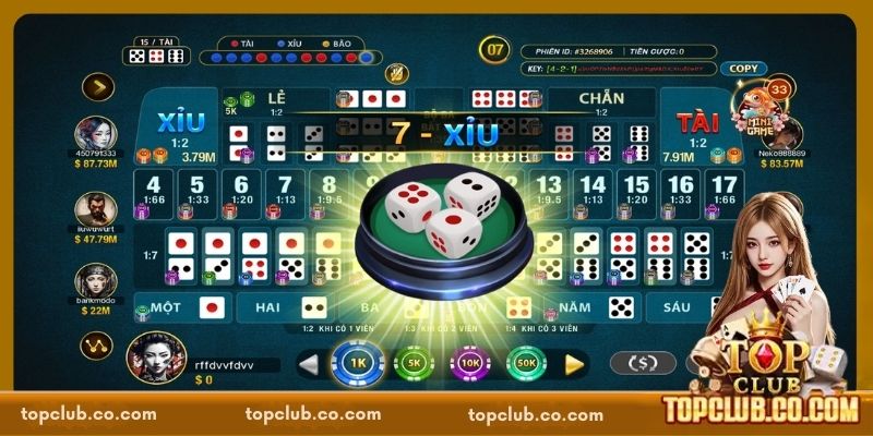 Sicbo TOPCLUB - Game Lắc Xúc Xắc Online Hấp Dẫn - Sacupo