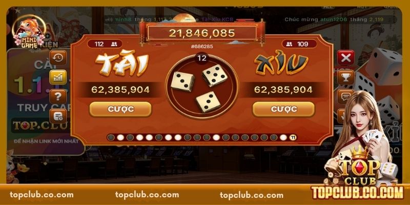 Tài Xỉu TOPCLUB - Trải Nghiệm Đỏ Đen Hấp Dẫn Kịch Tính - Sacupo