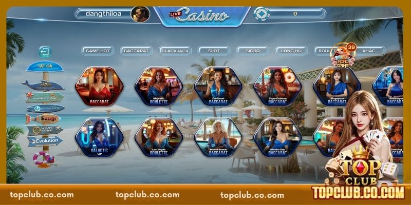 Casino TOPCLUB - Hòa Mình Vào Không Khí Sôi Động, Đỉnh Cao - Sacupo