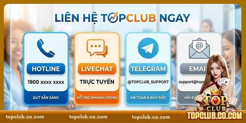 Liên Hệ TOPCLUB - 4 Kênh Kết Nối Hỗ Trợ Nhanh Và Hiệu Quả - Sacupo